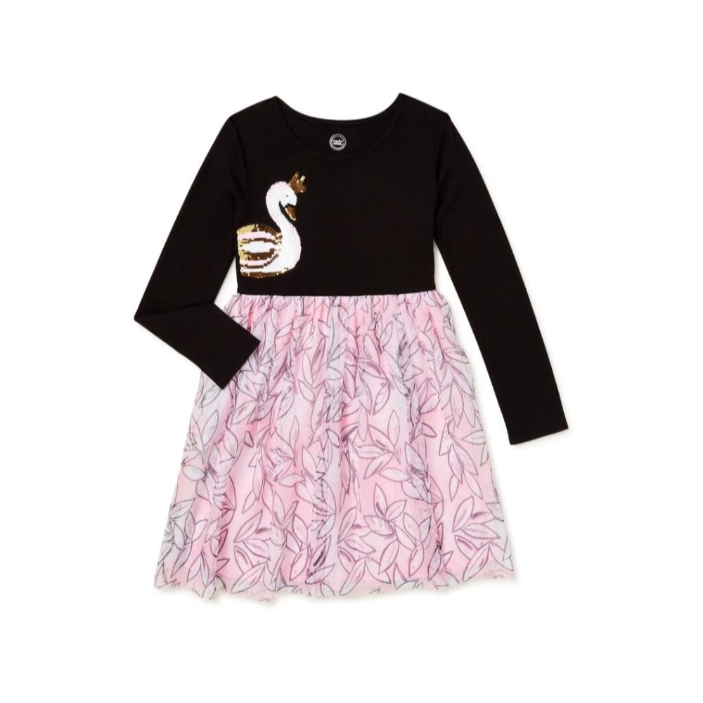 Wonder Nation Girls Tutu Dress - swan queen